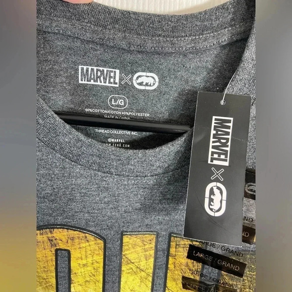 Marvel x Ecko - Iron Man - Large Grey T Shirt - BNWT 🔴⚜️ - Picture 3 of 4